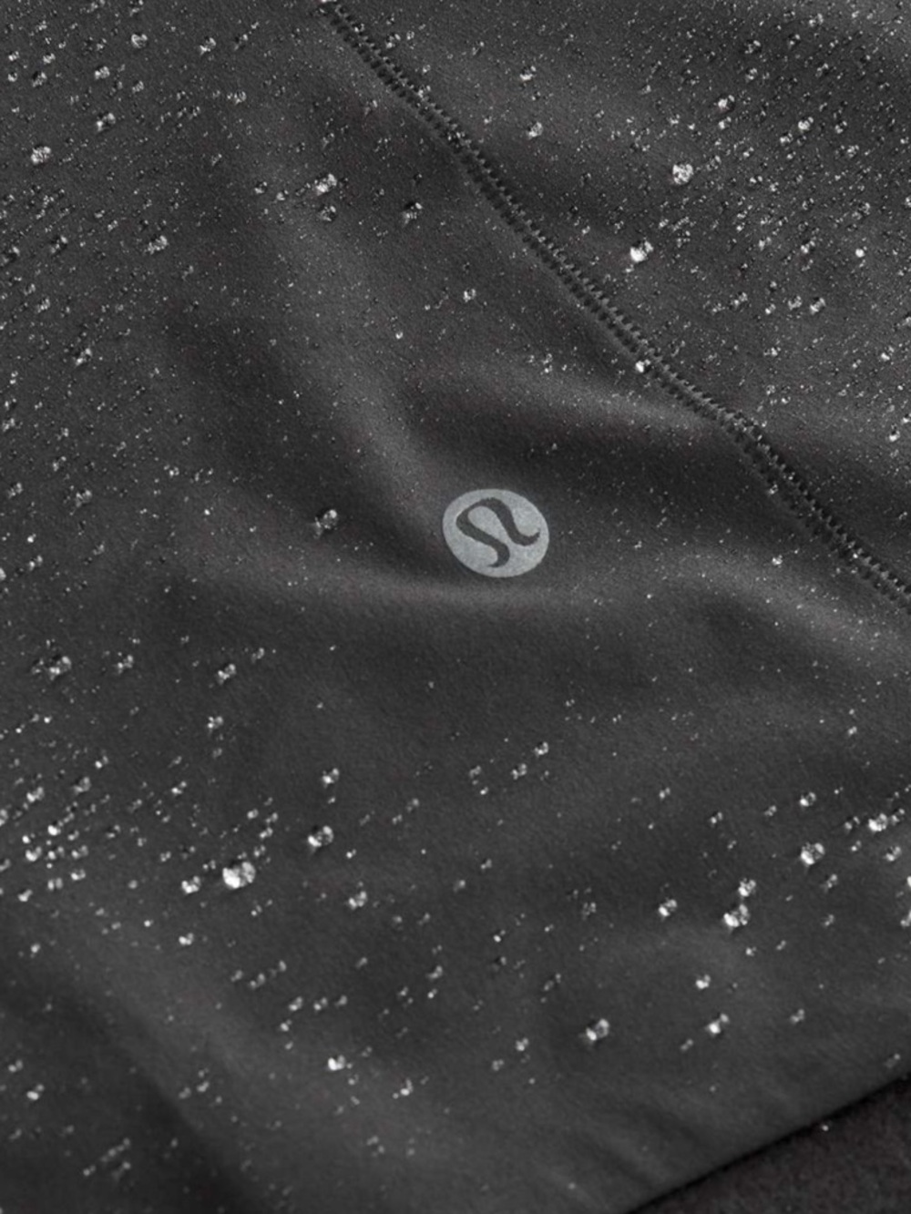 Lululemon stretchy Mist hooded Windbreaker Black water repellent size 6 women's - Picture 15 of 15